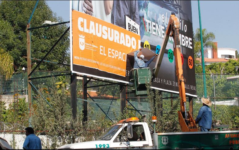 Se dio a conocer que un empresario acusó al Ayuntamiento de actos de corrupción, ya que lo obligaban a pagar una cuota por espectaculares. EL INFORMADOR/ARCHIVO