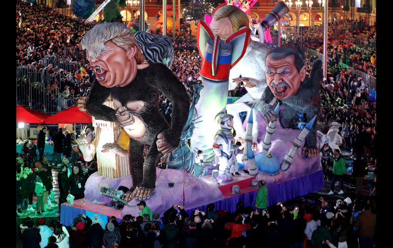 El carnaval número 134 inicia este 17 de febrero y culmina el 3 de marzo de 2018. EFE / S. Nogier