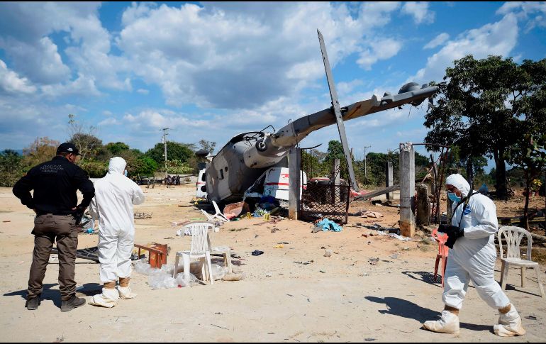 La PGR aún no informa sobre los peritajes que realiza, ni se ha precisado quién ordenó el aterrizaje en la comunidad que no tenía energía eléctrica tras el sismo. AFP / ARCHIVO