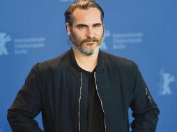Joaquin Phoenix. El histrión se mostró “serio” durante su comparecencia con los medios de comunicación. EFE