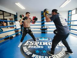 Intenso trabajo. Óscar Valdez se preparó para su combate ante Scott Quigg desde principios de enero en un gimnasio de Guadalajara. EL INFORMADOR/F. Atilano