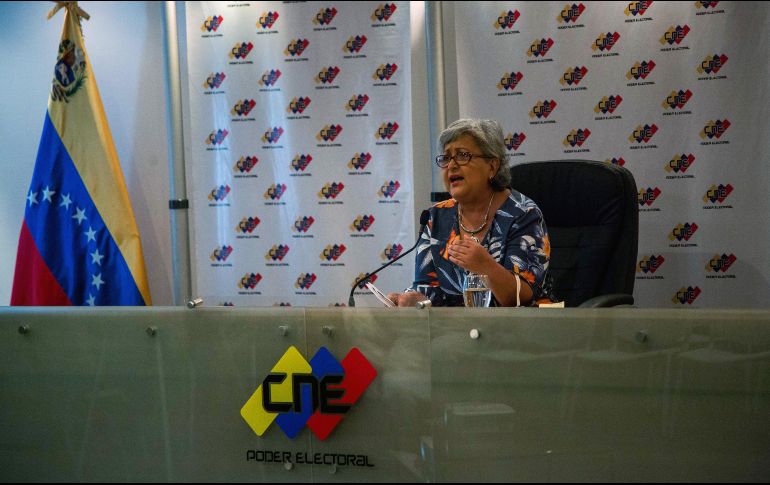 Tibisay Lucena, presidenta del Consejo Nacional Electoral, invitó a la ONU a conformar una delegación que observe las elecciones del 22 de abril. EFE/C. Hernández
