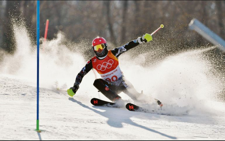 Dickson durante la justa deportiva. AFP