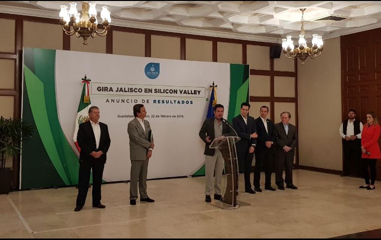 En el 2017, como resultado de las giras al mismo lugar, el gobernador logró atraer 163 millones de dólares de inversión para Jalisco. ESPECIAL