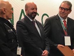 El comisionado Nacional de Seguridad inauguró los trabajos de la Asamblea Nacional Extraordinaria de Agrupaciones de Comerciantes de Centrales de Abasto. TWITTER / @CNSeguridadmx