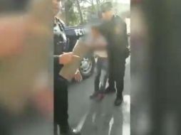 La SSP del Estado expuso a través de un comunicado que la detención obedeció una solicitud del área de seguridad de una tienda de autoservicio. ESPECIAL