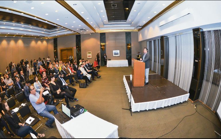 Durante la presentación de los resultados, Aristóteles Sandoval resaltó la capacidad de dialogar y contrastar resultados entre la sociedad y las autoridades. ESPECIAL