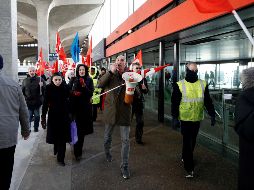 Ayer, Air France canceló 25% de sus vuelos. EFE/Y. Valat