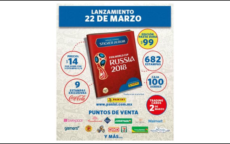 En redes sociales, usuarios han polemizado por el precio en que serán puestos a la venta los sobres con cinco cromos, pues en México cada uno costará 14 pesos. TWITTER / @PaniniSportMx