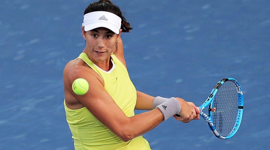 Garbiñe dominó el primer set y se lo llevó tras quebrar el saque de su rival en el sexto game, que le dio ventaja de 4-2. EFE / M. Khaled