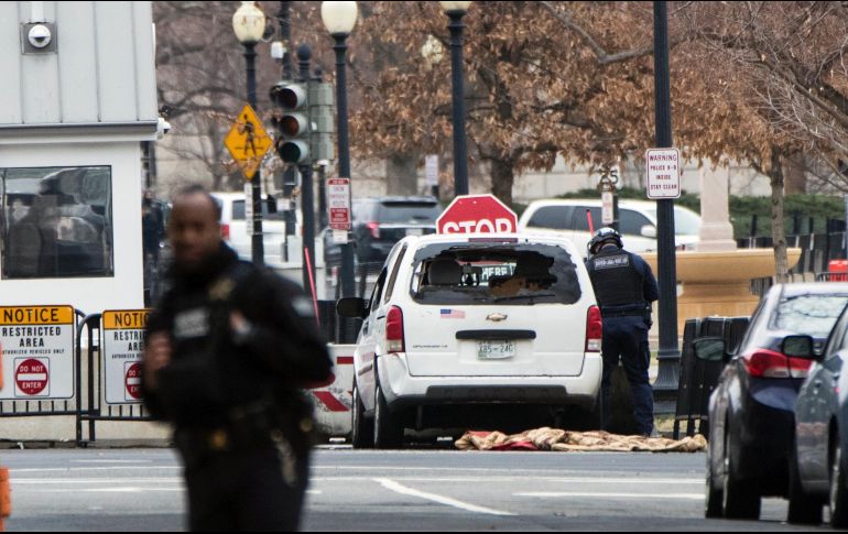 El suceso se produjo minutos después de que el presidente Trump ofrecieran una rueda de prensa conjunta en la misma Casa Blanca. AP/J. Scott