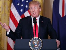 El mandatario de EU definió las sanciones como las “más severas que se hayan impuesto a un país”. EFE / S. Thew