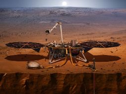 InSight estudiará el movimiento bajo tierra en Marte, a través de un sismómetro de que se colocará de manera directa sobre la superficie marciana. TWITTER / @NASAInSight