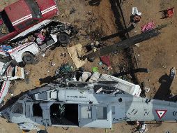 El pasado 16 de febrero un helicóptero de la Sedena cayó en Oaxaca dejando al menos 13 muertos y 16 heridos. SUN / ARCHIVO