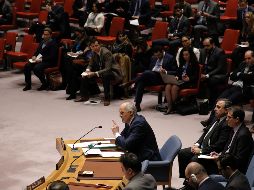 El Consejo de Seguridad de la ONU aprobó anoche una resolución en la que se exige un cese de las hostilidades humanitario durante 30 días en Siria. EFE/P. Foley