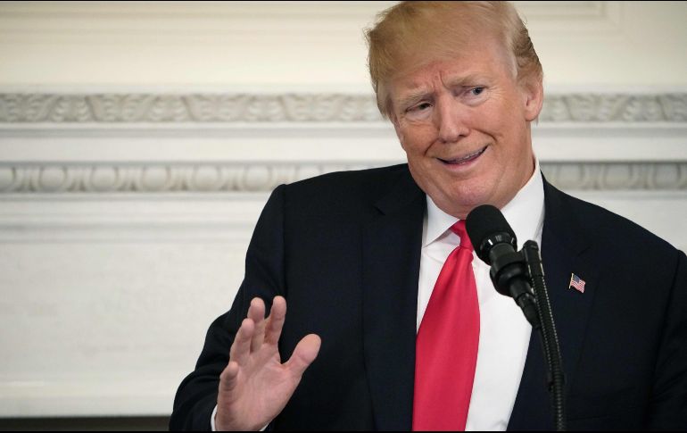 El mandatario habló este lunes en la Casa Blanca, en reunión con la mayoría de los gobernadores del país. AFP / M. Ngan