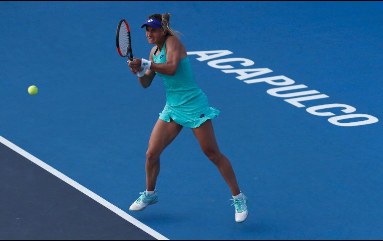 Tsurenko estuvo efectiva con su primer servicio, lo que le permitió manejar el encuentro. AP/R. Blackwell