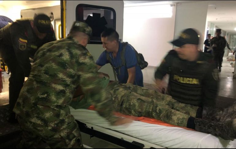 El atentado fue perpetrado contra militares de la Fuerza de Tarea Vulcano que se desplazaban en camiones esta madrugada por el sector de Palmarito. TWITTER