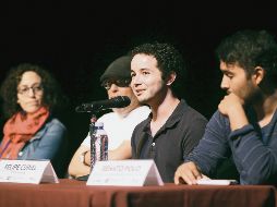 Autoridades culturales durante el anuncio de las actividades. SUN