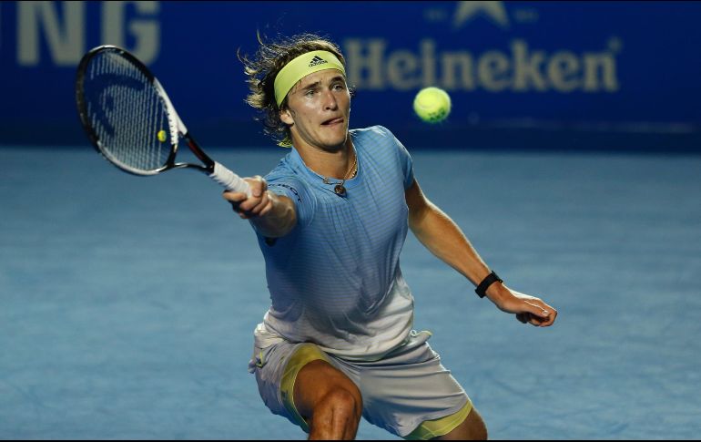 Zverev pronto mostró su buen tenis ante un Johnson que defendió bien. AP/R. Blackwell