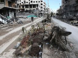 La primera pausa humanitaria de cinco horas entró este martes en vigor en Guta Oriental. AFP/A. Eassa