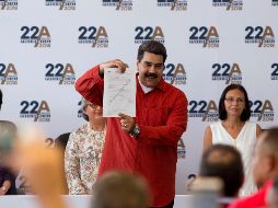 El actual presidente de Venezuela, Nicolás Maduro, ya se ha registrado para participar en la contienda electoral que ha levantado polémica en el ámbito internacional. AP/A. CUBILLOS