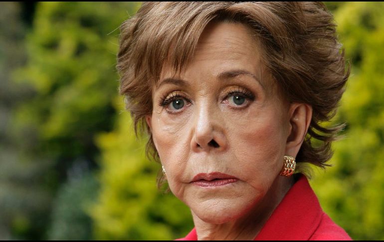 A María Rubio, quien murió esta mañana a los 83 años, le sobrevive su hija Adriana Reyes. NOTIMEX/ARCHIVO