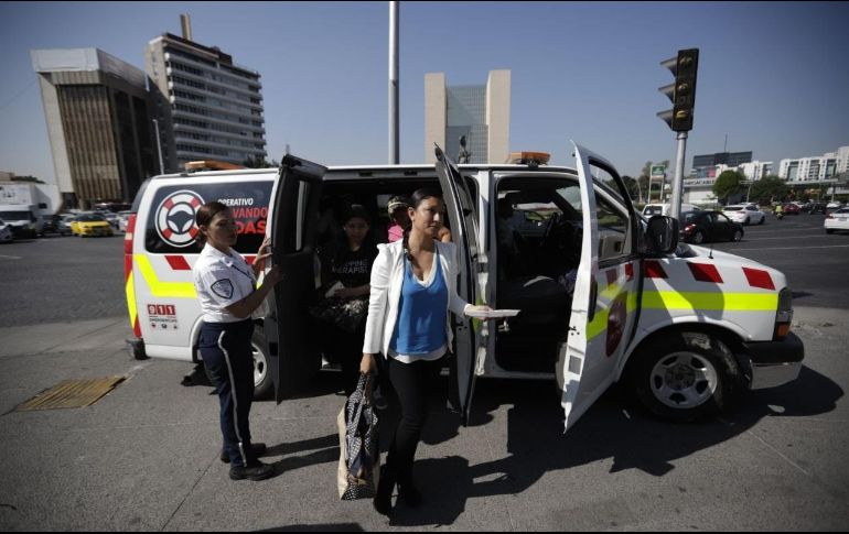 Los vehículos ofrecieron traslados gratuitos. EL INFORMADOR/F. Atilano