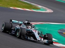 Hamilton superó por 521 milésimas a Stoffel Van Dorne, que iba con neumáticos hiperblandos.  TWITTER/@MercedesAMGF1