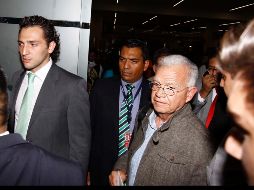 Andrés Granier y su secretario de Administración y Finanzas, José Manuel 