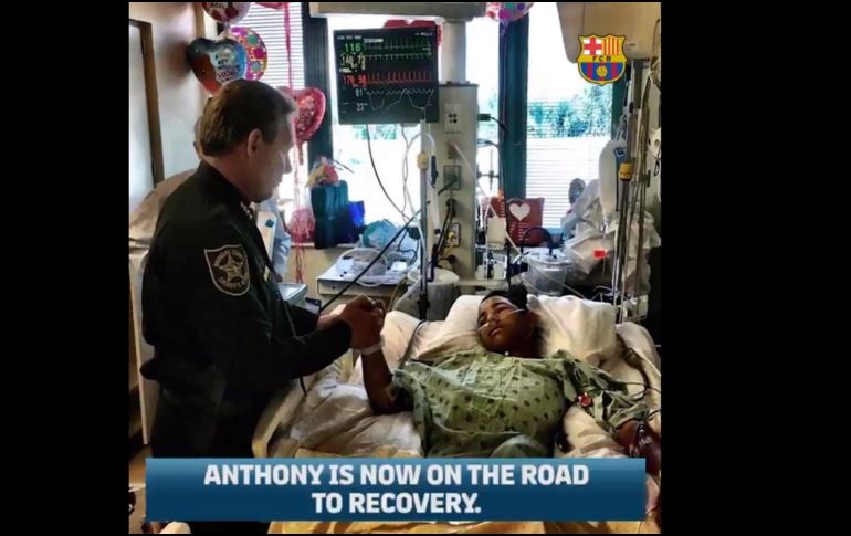 El Barça señaló que el padre de Borges le dijo al club que su hijo siempre soñó con viajar a España para conocer a los futbolistas. TWITTER / FCBarcelona