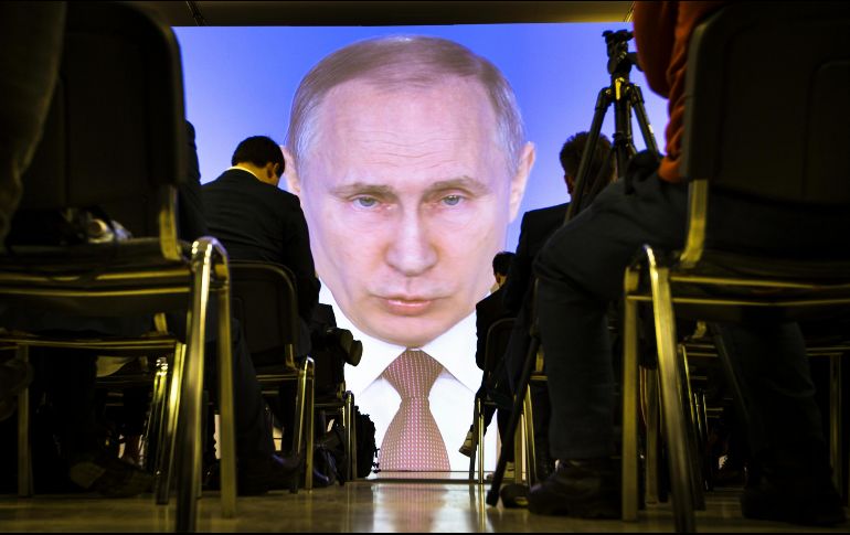 Vladimir Putin afirma que ningún otro país en el mundo tiene el poder balístico que ha alcanzado Rusia. AP/A. Zemlianichenko