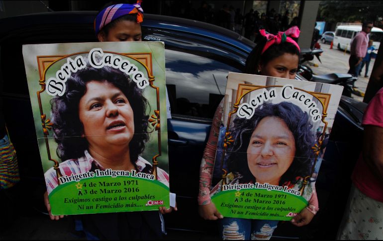 Cáceres se oponía al proyecto hidroeléctrico de Agua Zarca y el impacto que tendría en el territorio del pueblo indígena lenca. AP / F. Antonio