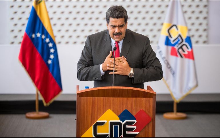 Maduro auguró una participación abrumadora en los comicios del 20 de mayo. EFE/M. Gutiérrez