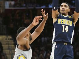 Gary Harris. El 14 de Nuggets fue clave en la victoria de Denver en la casa de los Cavs. AP