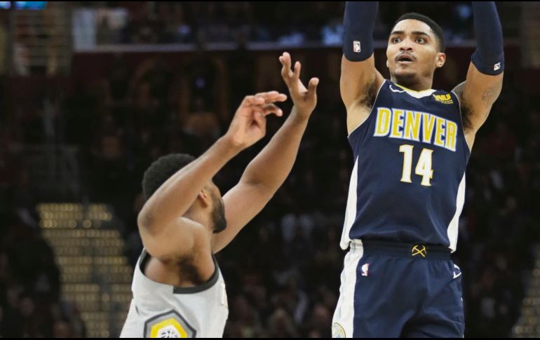 Gary Harris. El 14 de Nuggets fue clave en la victoria de Denver en la casa de los Cavs. AP