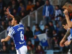 El jugador surgido de Pumas se estrena como anotador con el club de San Sebastián. TWITTER/@realsociedad