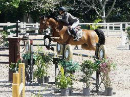 A lomos de “D’Amour”, Kelly Rose conquistó la prueba libre con obstáculos a 1.40 metros de altura. EL INFORMADOR/A. Camacho