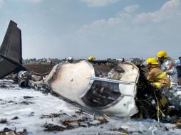 La avioneta Cessna accidentada en la isla Matorrillo 