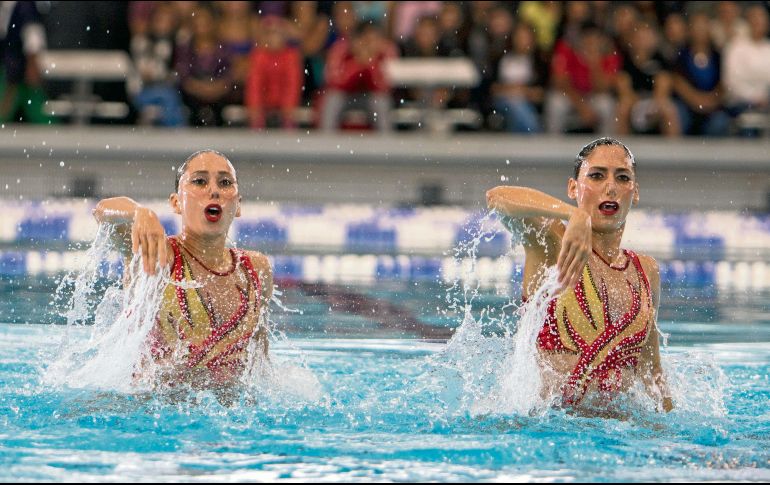 Pareja. Karem Achach y Nuria Diosdado competirán en la modalidad de dueto. MEXSPORT