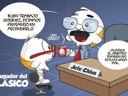 Humor. El arbitraje fue otro de los grandes protagonistas en el Clásico Nacional. EL INFORMADOR/QUCHO