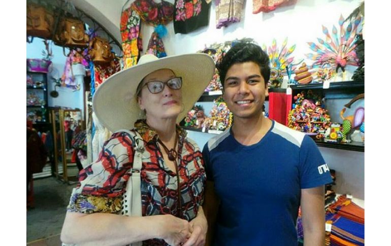 No se sabe si Meryl Streep esté en nuestro país por algún proyecto laboral o sólo de vacaciones. INSTAGRAM / alex1jauregui