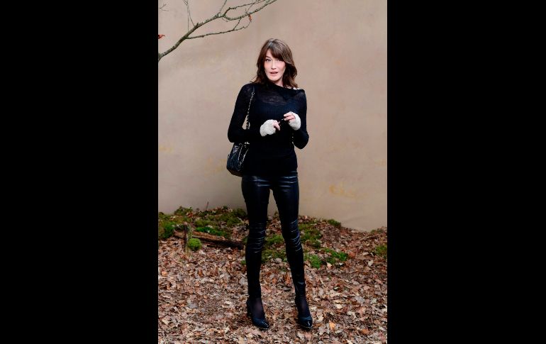 La cantante y ex primera dama de Francia, Carla Bruni.