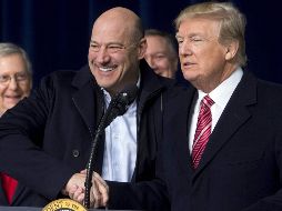 Según datos provisionales al cierre de la sesión, el principal indicador de la bolsa de Nueva York cedió 80.69 puntos, tras la renuncia de su principal asesor económico Gary Cohn. AFP/ S. Loeb