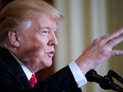 La reunión entre el presidente Trump y el grupo comercial ESA llega menos de un mes después de que un adolescente dejara sin vida a 17 estudiantes de una secundaria en Florida. AFP/ M. Ngan