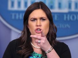 Sarah Huckabee Sanders evitó concretar qué 