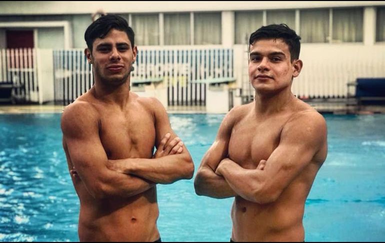 Los tapatíos compitieron en la prueba de clavados sincronizados desde trampolín de 3 metros. TWITTER / @Rorro_clavados