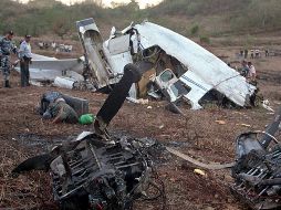 La avioneta fue hallada destruida casi en su totalidad en un camino de tierra en el municipio de Teculután. AFP / ARCHIVO