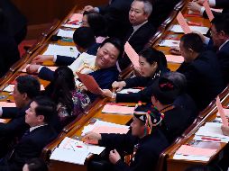 La aprobación de las enmiendas constitucionales supone una consolidación aún mayor del poder de Xi. AFP/W. Zhao