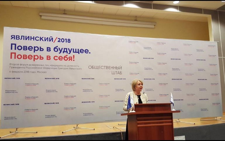 Slabunova es la líder del partido liberal ruso y apoderada de uno de los contrincantes de Putin. TWITTER/@slabunova